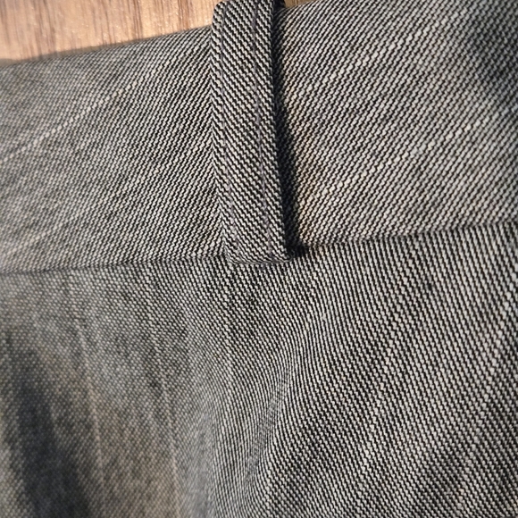 Worthington Petite Modern Fit Gray White Pinstripe Wide-Leg Trousers Women's 14P - Picture 11 of 15